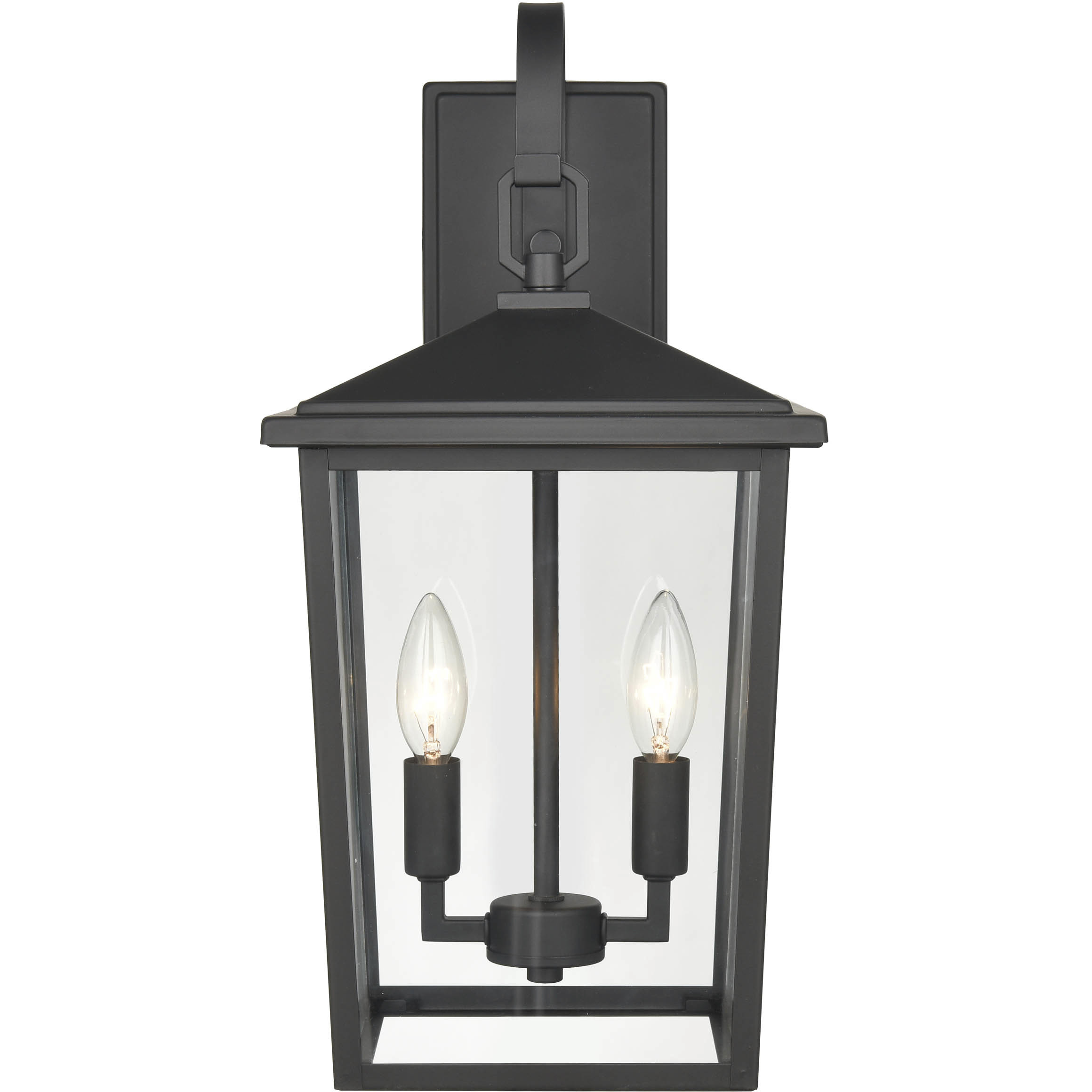 Fetterton 2 Light 18 inch Powder Coated Black Outdoor Wall Sconce